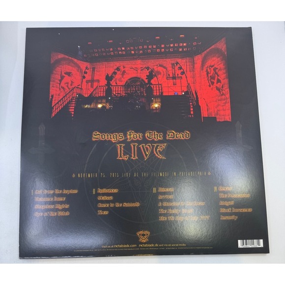 King Diamond - Songs For The Dead Live 12" Transparent Vinyl 2018 Metal Blade - Picture 2 of 6